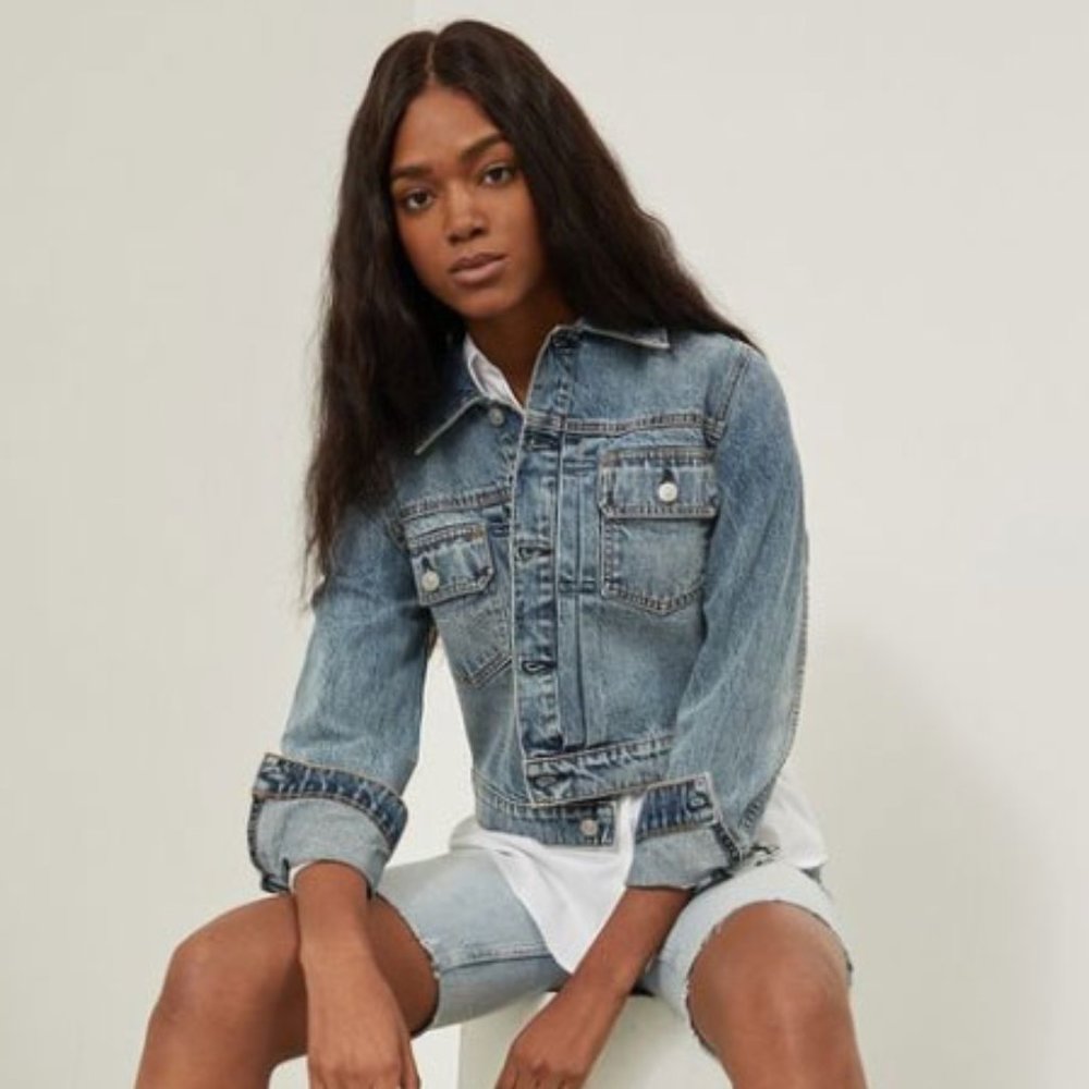 HUDSON Jeans Lola Shrunken Trucker Jacket